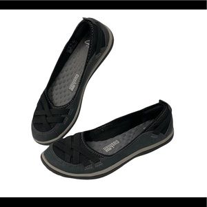 CLARKS Black Privo Aria Pump Flats Size 7.5 like new!